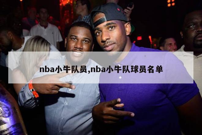 nba小牛队员,nba小牛队球员名单