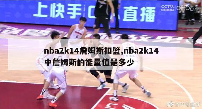 nba2k14詹姆斯扣篮,nba2k14中詹姆斯的能量值是多少